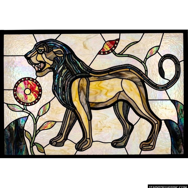 Noble Lion in Radiant Pastels