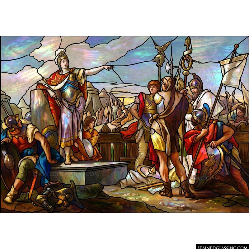 Minerva Leading the Roman Legion