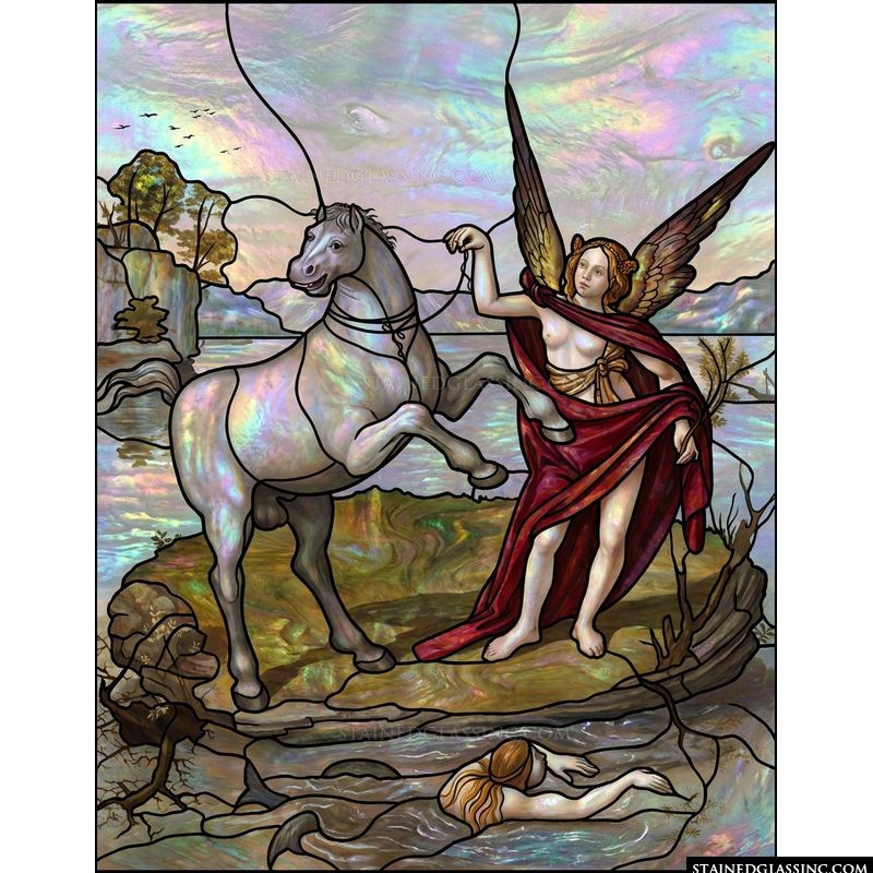 Angel Leading Horse by the Water