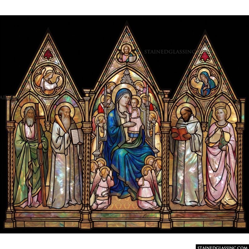Enthroned Madonna and Child with Saints