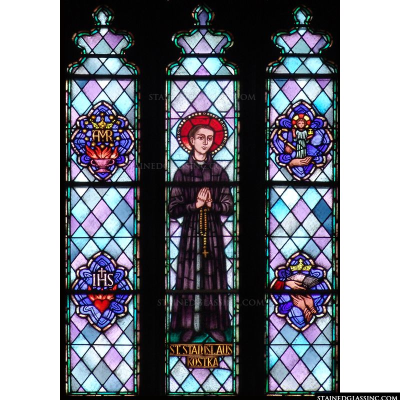 St. Stanislaus in stained glass. 