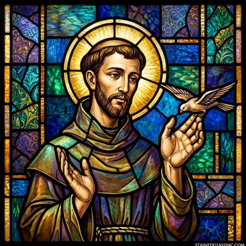 Saint Francis of Assisi with Bird