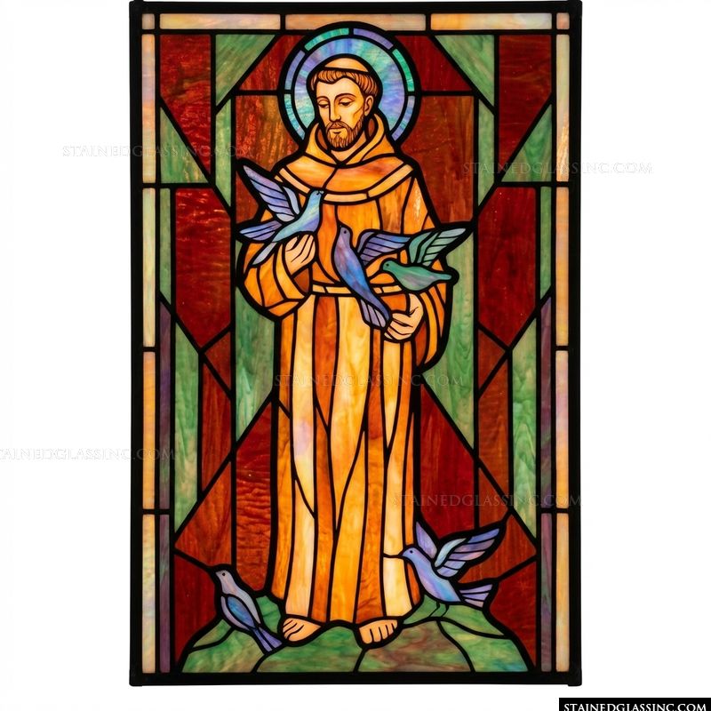 Saint Francis of Assisi with Doves