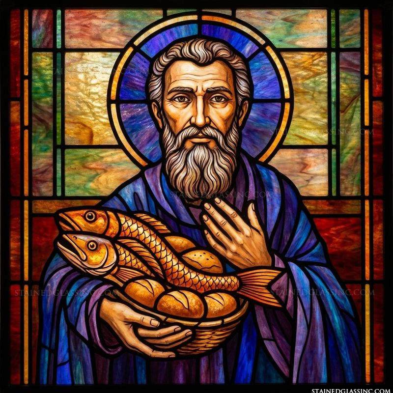 Apostle with Loaves and Fish