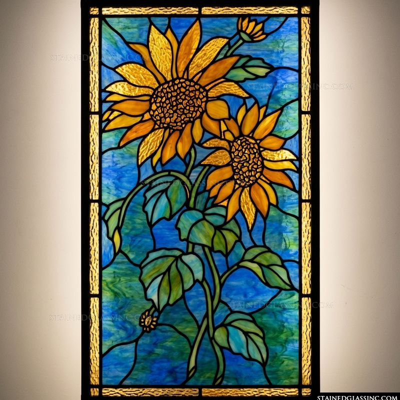 Sunflowers in Radiant Cobalt