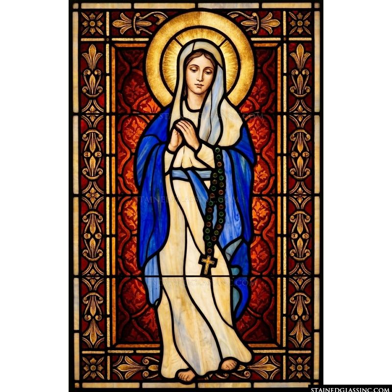 Blessed Mother Mary with Rosary