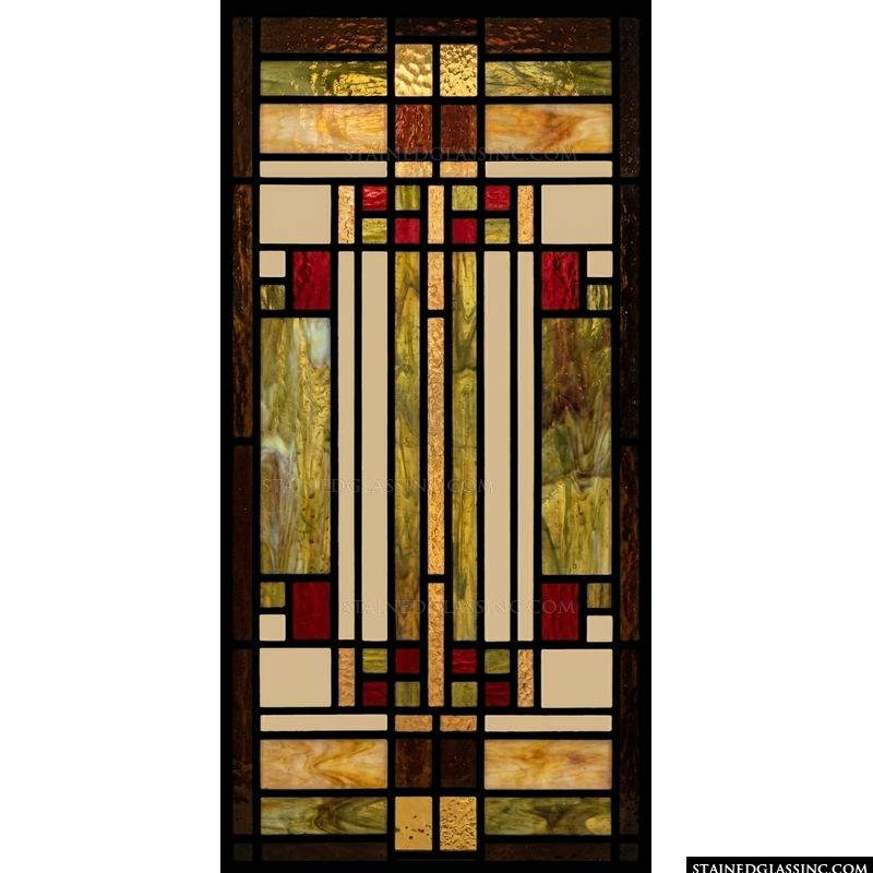 Prairie School Grid in Earth Tones