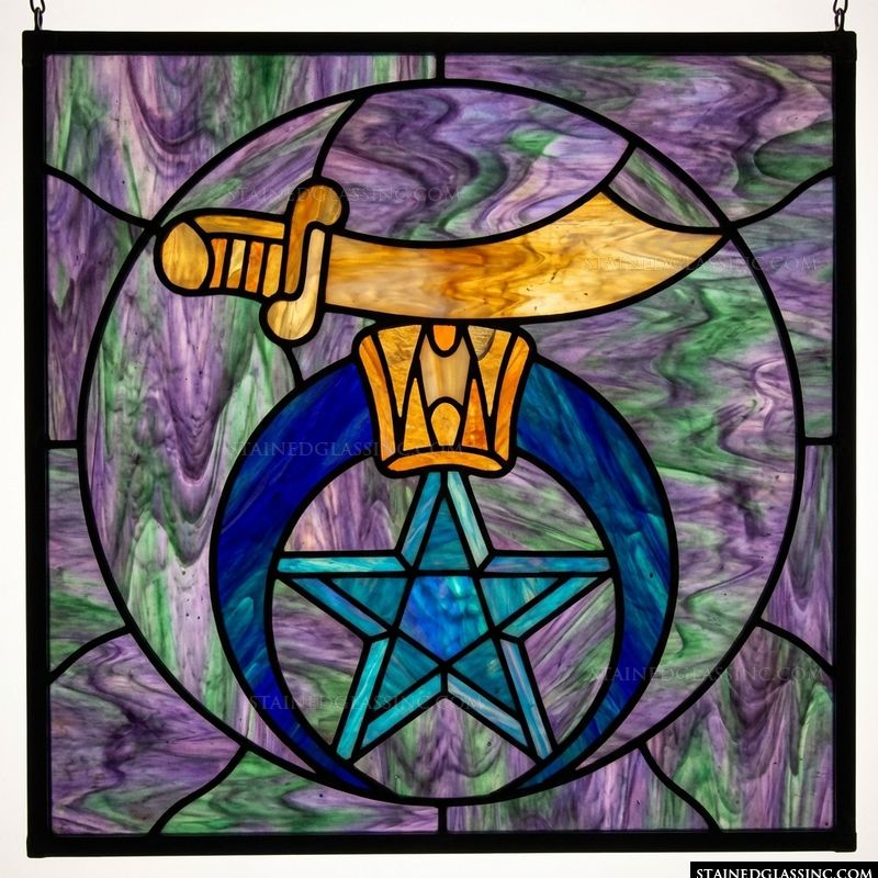 Shriner Emblem with Scimitar and Crescent