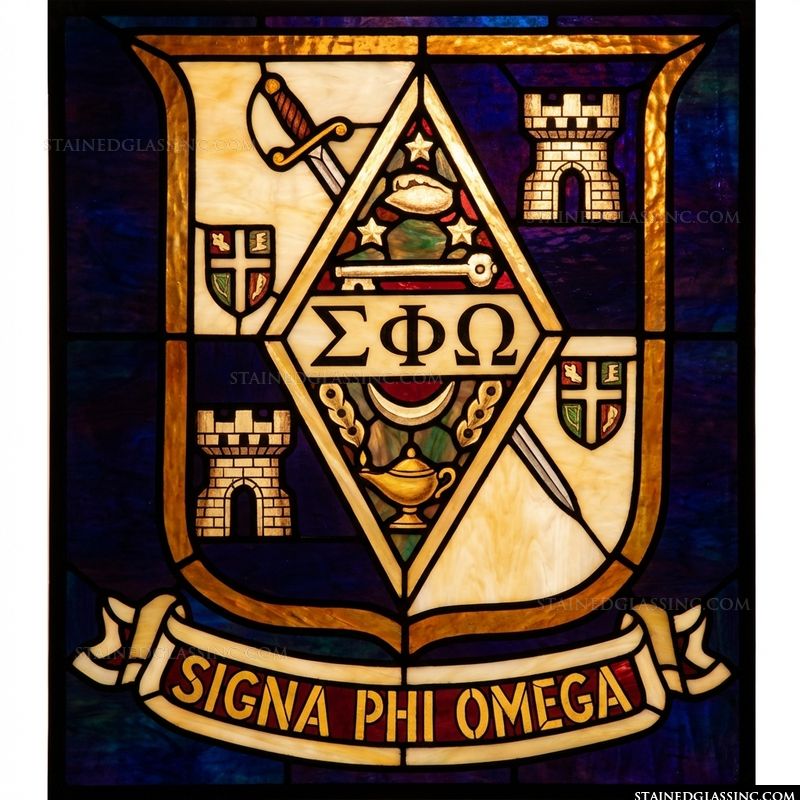 Sigma Phi Omega Fraternity Crest