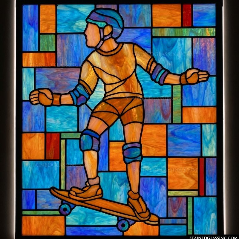 Skateboarder in Motion