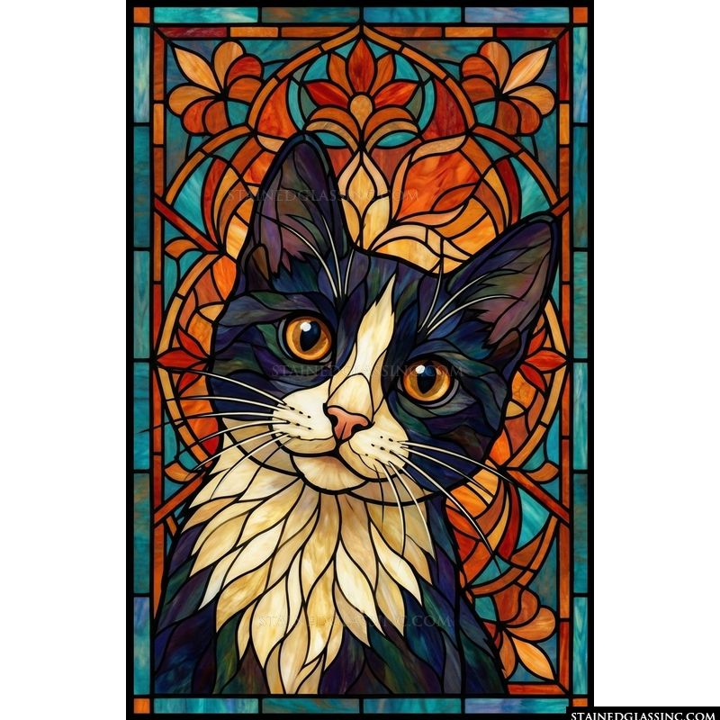 Tuxedo Cat Portrait
