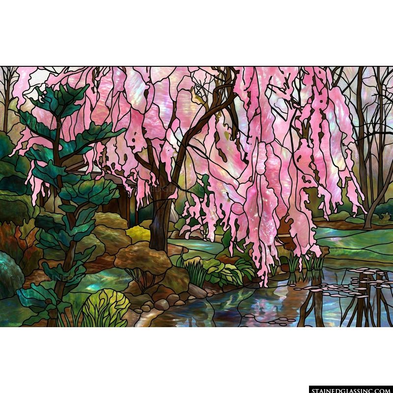 Weeping Cherry Tree by the Pond
