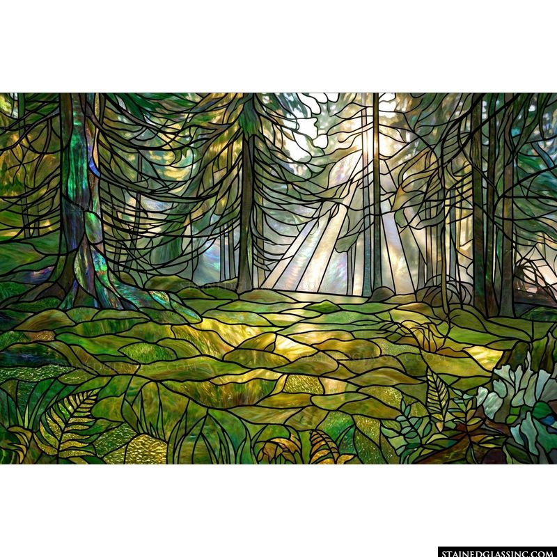Sunlit Forest Glade