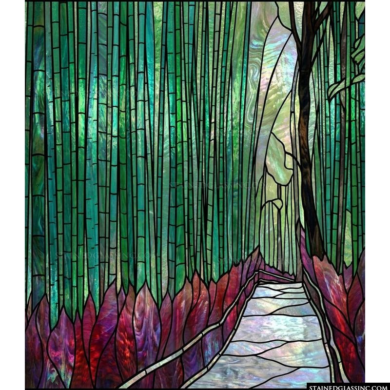 Serene Bamboo Path