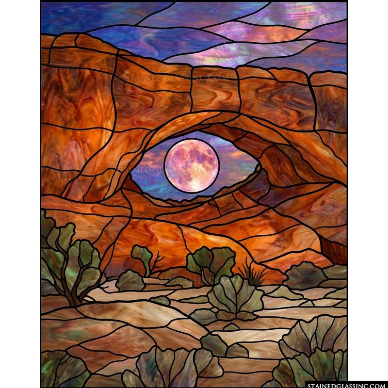 Nature's Eye - Moonlit Desert Arch