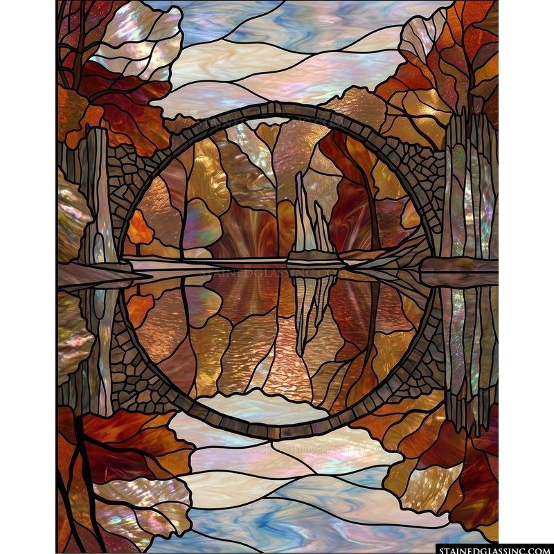 Autumn Reflection Bridge
