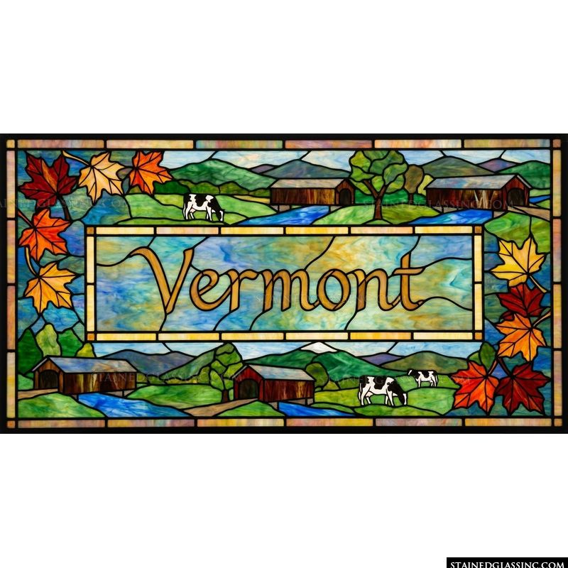 Vermont Countryside with Covered Bridges