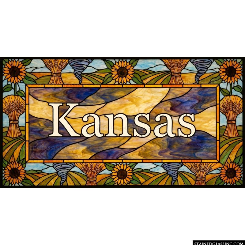 Kansas Wheat and Sunflowers
