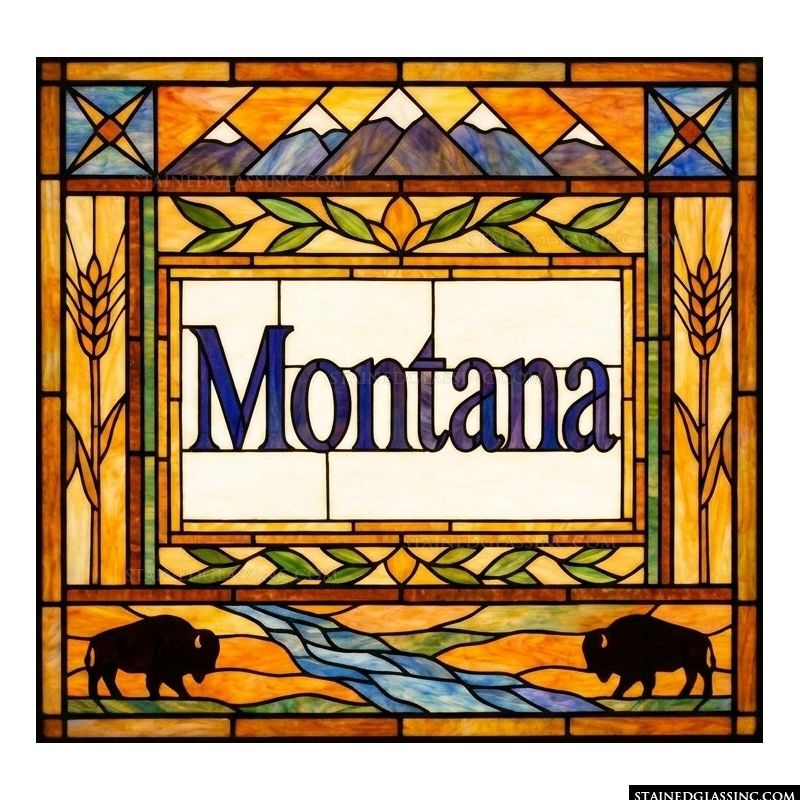 Montana Landscape with Bison