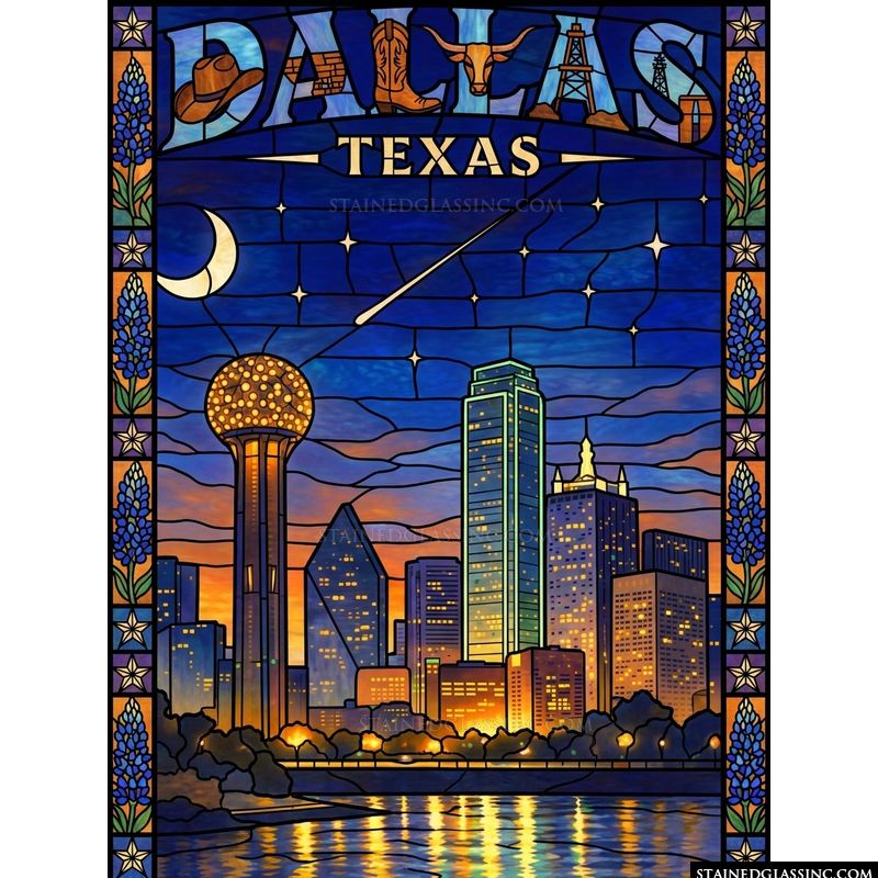 Dallas Skyline at Twilight