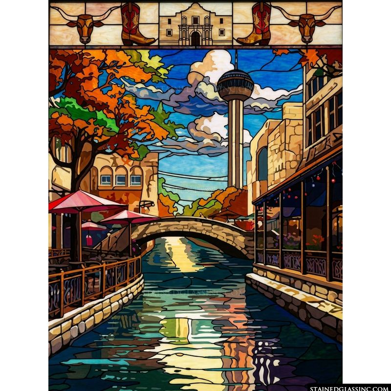 San Antonio River Walk Scene