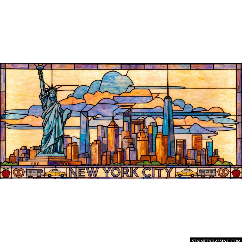 Statue of Liberty and Manhattan Skyline
