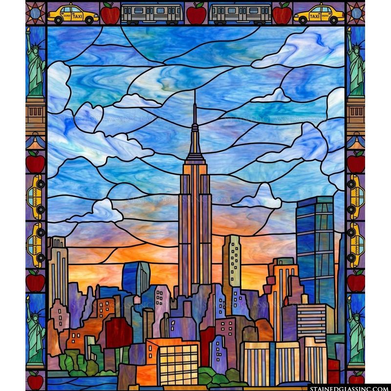 New York City Skyline at Sunset