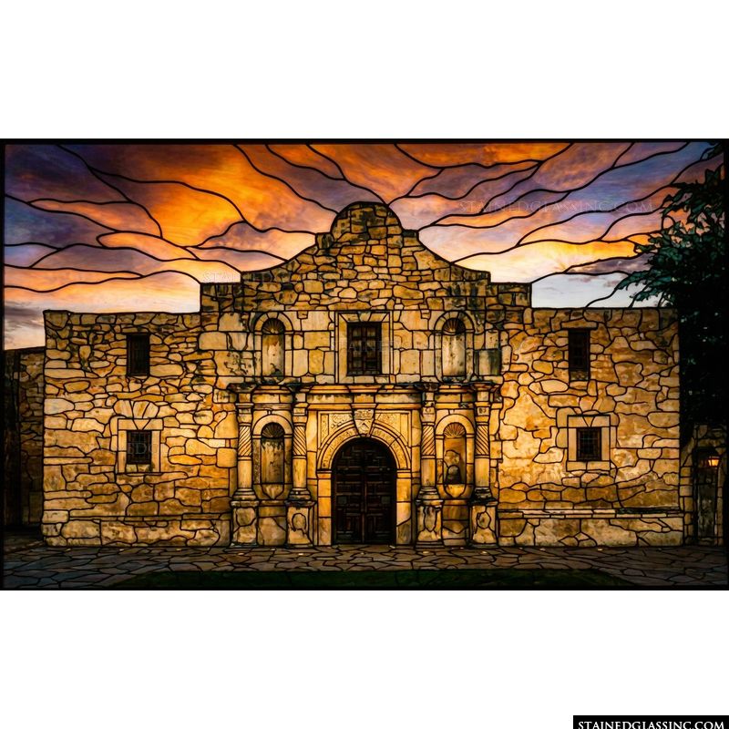 The Alamo at Sunset