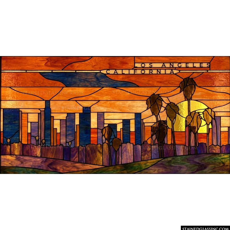 Los Angeles Skyline at Sunset