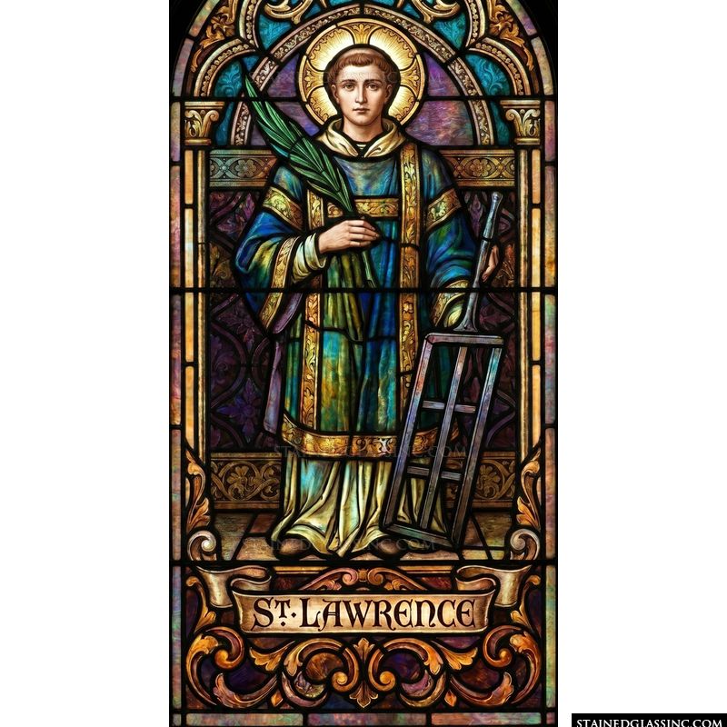 Saint Lawrence with Palm and Gridiron