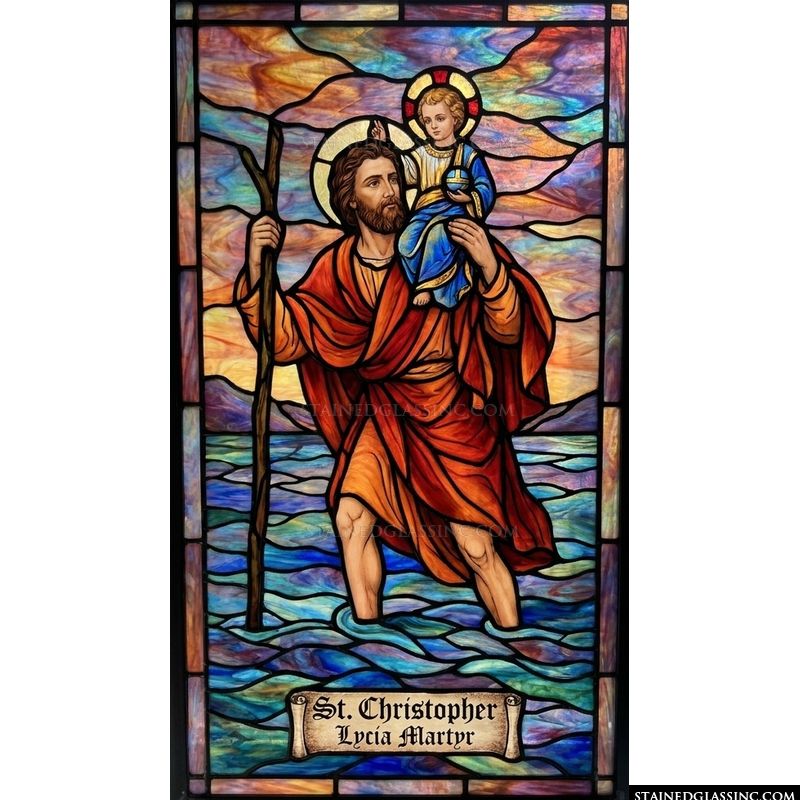 Saint Christopher Carrying the Christ Child