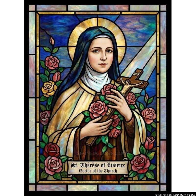 St. Therese of Lisieux with Roses
