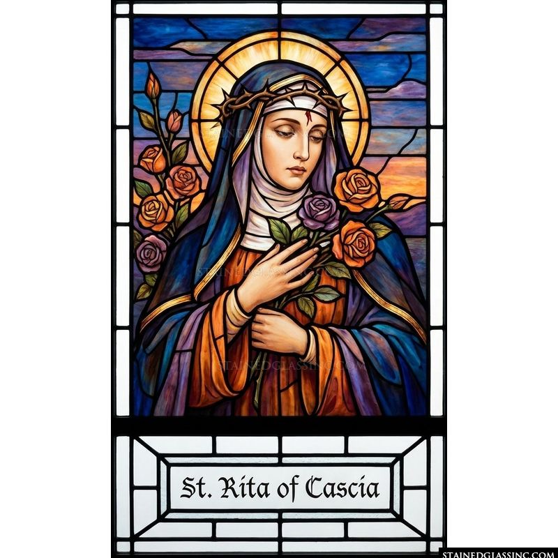 St. Rita of Cascia with Roses