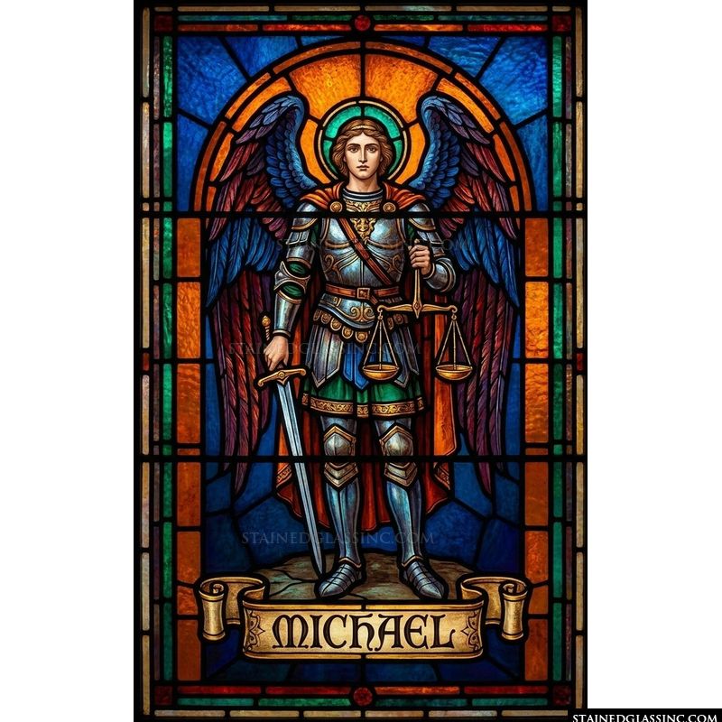 Archangel Michael with Sword and Scales
