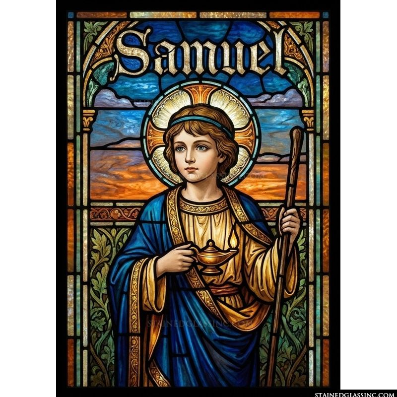Young Samuel with Oil Lamp