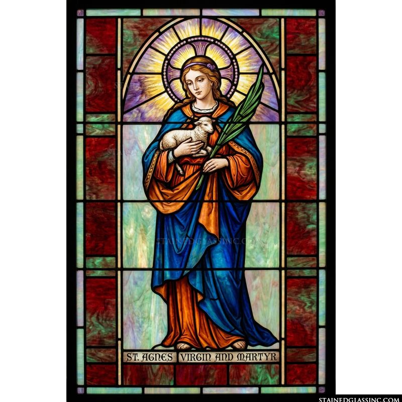 Saint Agnes with Lamb and Palm