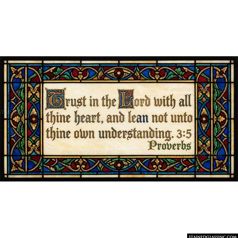 Proverbs 3:5 Scripture Calligraphy