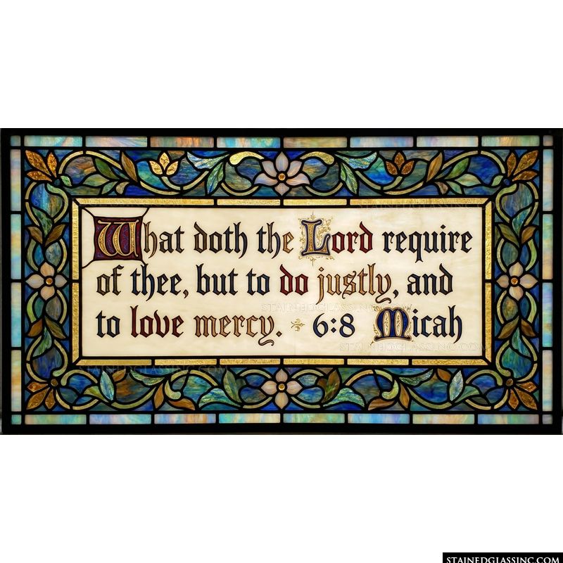 Micah 6:8 Scriptural Calligraphic Design