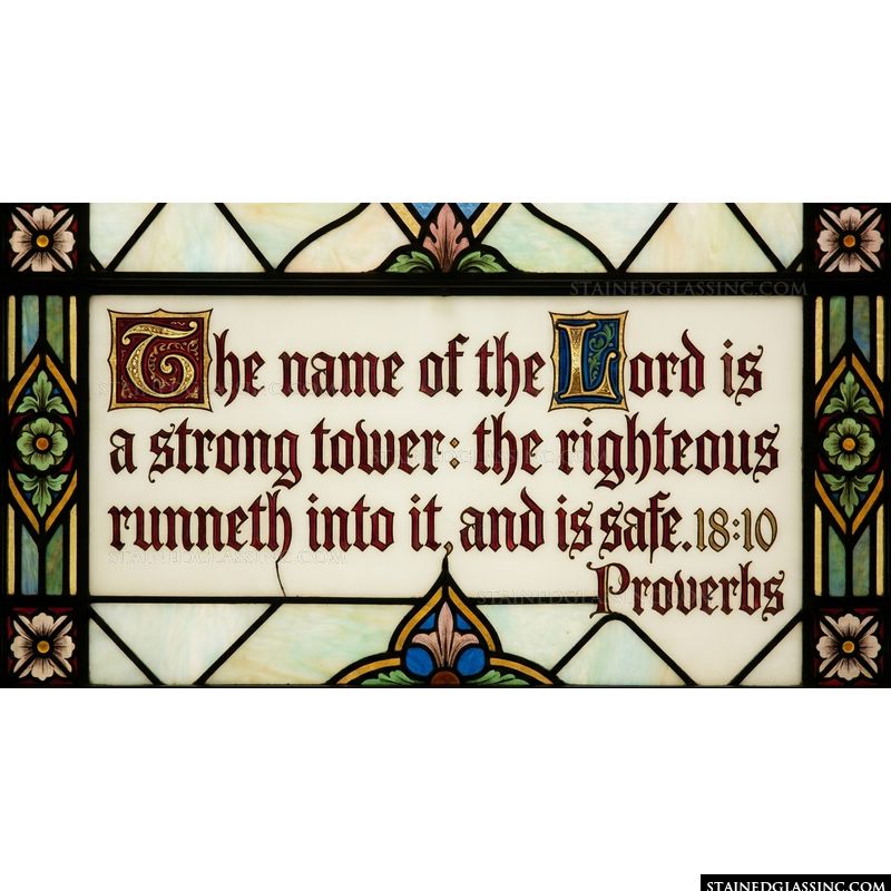 Proverbs 18:10 Scriptural Calligraphy