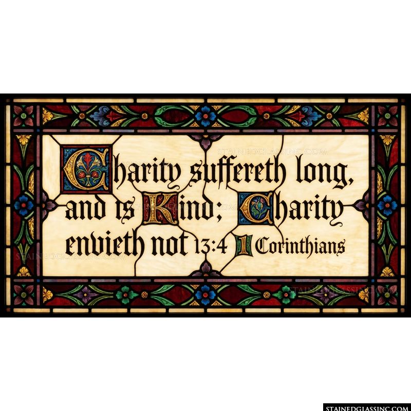 1 Corinthians 13:4 Scripture Calligraphy