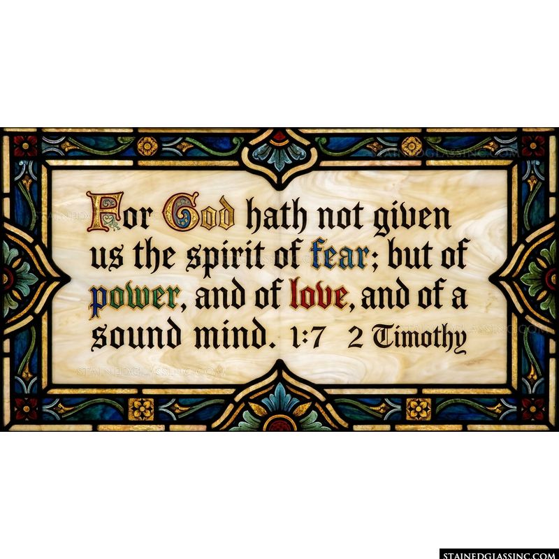 2 Timothy 1:7 Scripture Design