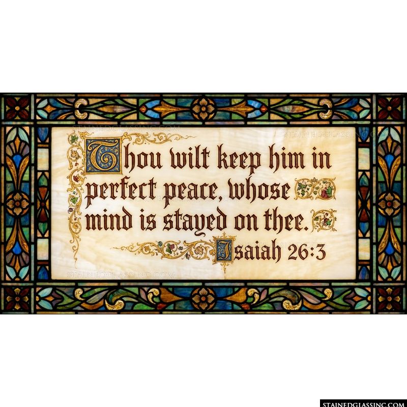Isaiah 26:3 Scripture Verse