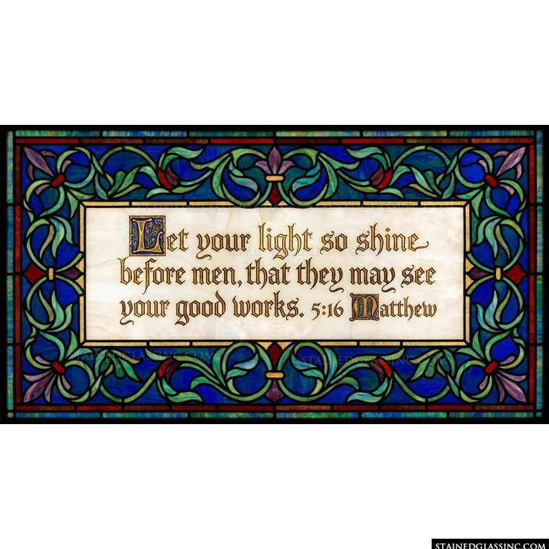 Let Your Light Shine Scripture Verse
