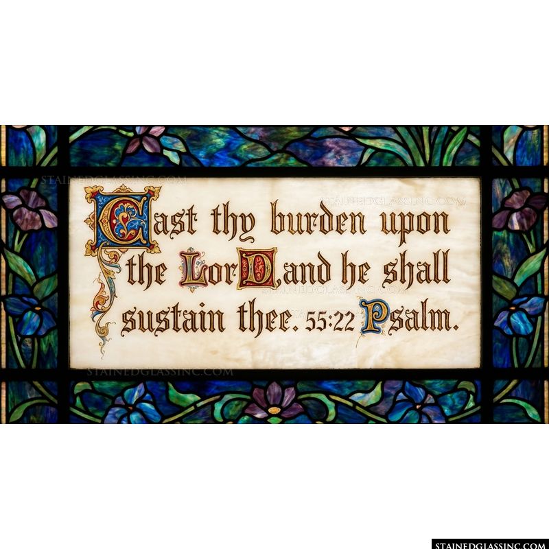 Psalm 55:22 Scripture Calligraphy