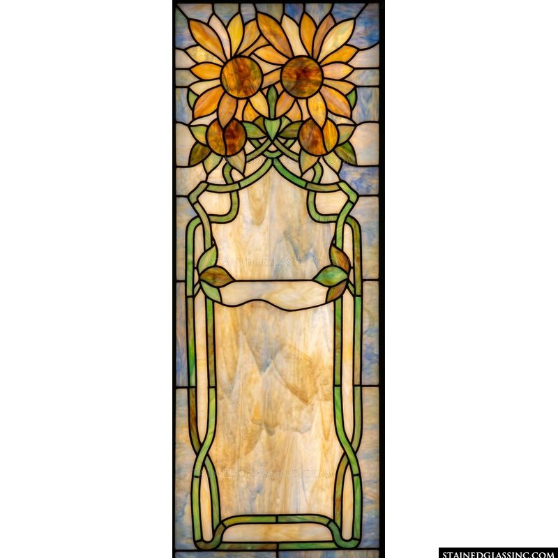 Sunflowers in Art Nouveau Style
