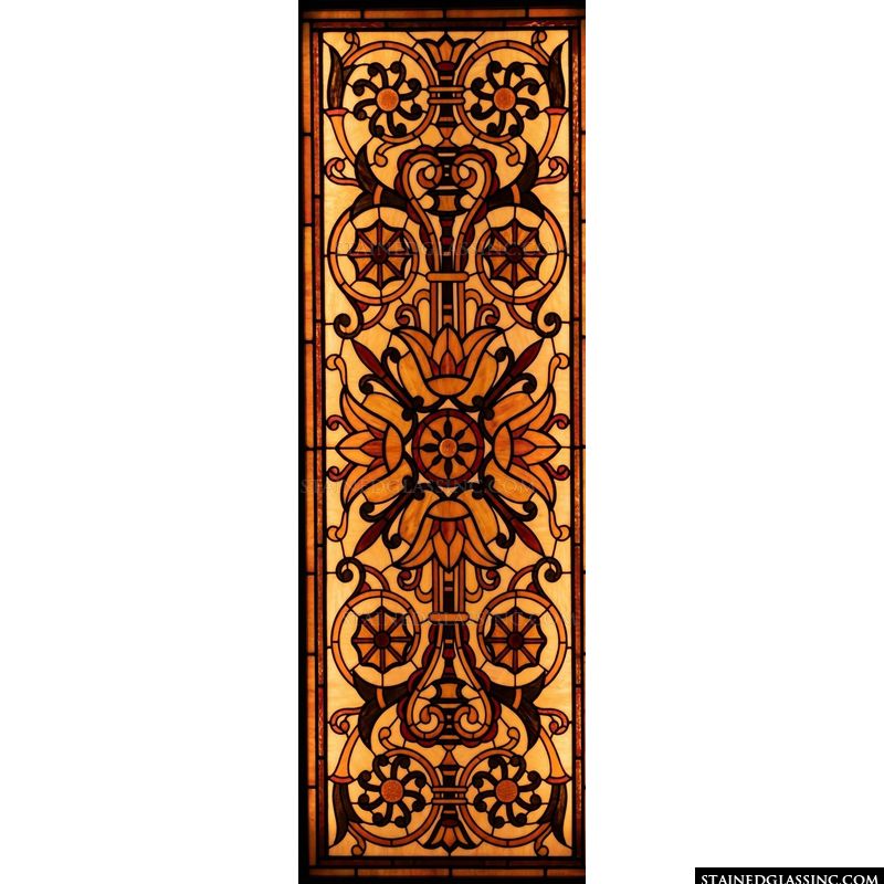 Amber and Crimson Victorian Flourish