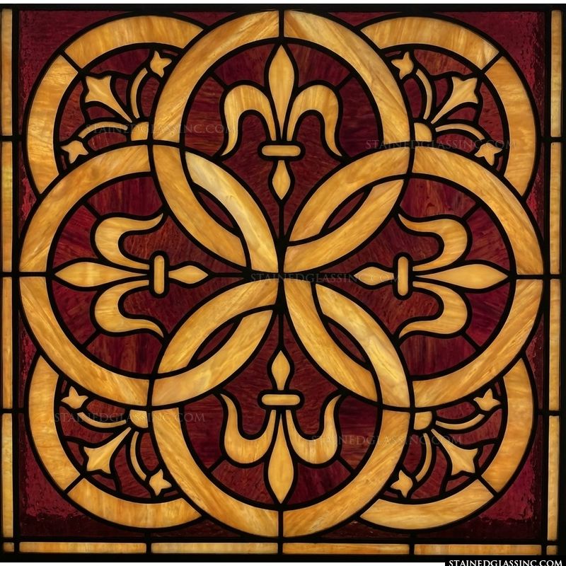 Fleur-de-Lis Interlocking Circles