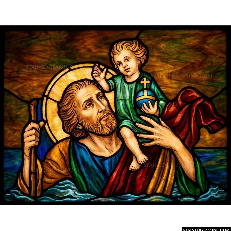 Saint Christopher Carrying the Christ Child