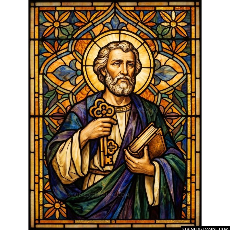 Saint Peter with Keys and Holy Book