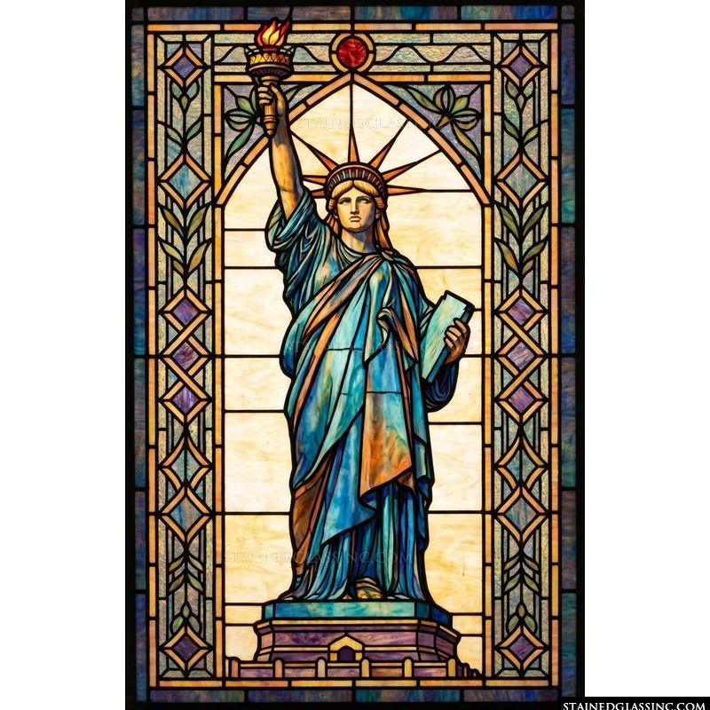 Statue of Liberty in Radiant Blue